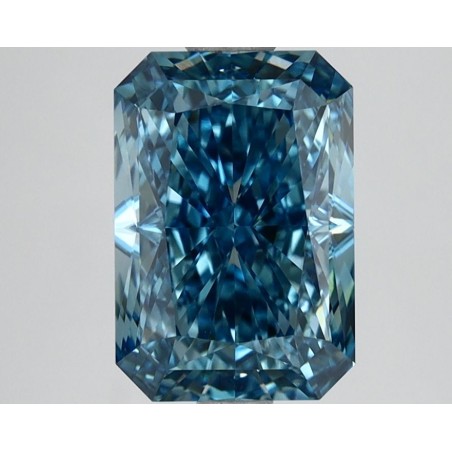 Diament laboratoryjny o barwie fantazyjnej radiant, 2.56ct, VVS2, Fancy Vivid Blue, IGI LG654418468