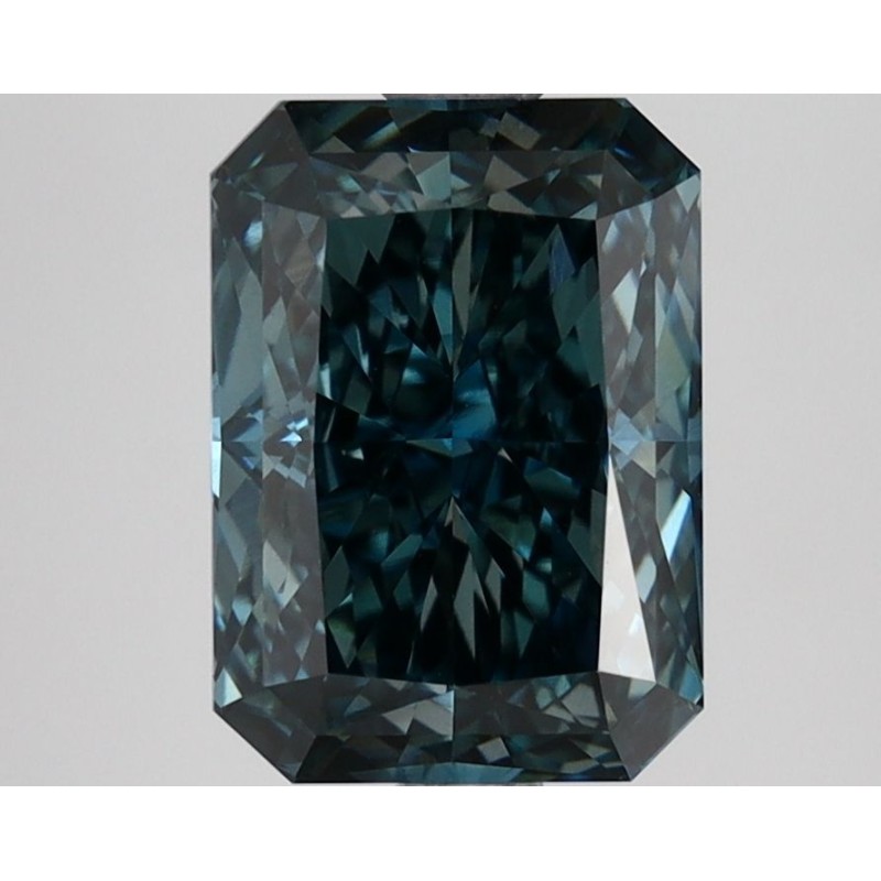 Diament laboratoryjny o barwie fantazyjnej radiant, 2.85ct, VVS2, Fancy Deep Green Blue, IGI LG662488639 Diament laboratoryjny o barwie fantazyjnej radiant, 2.85ct, VVS2, Fancy Deep Green Blue, IGI LG662488639