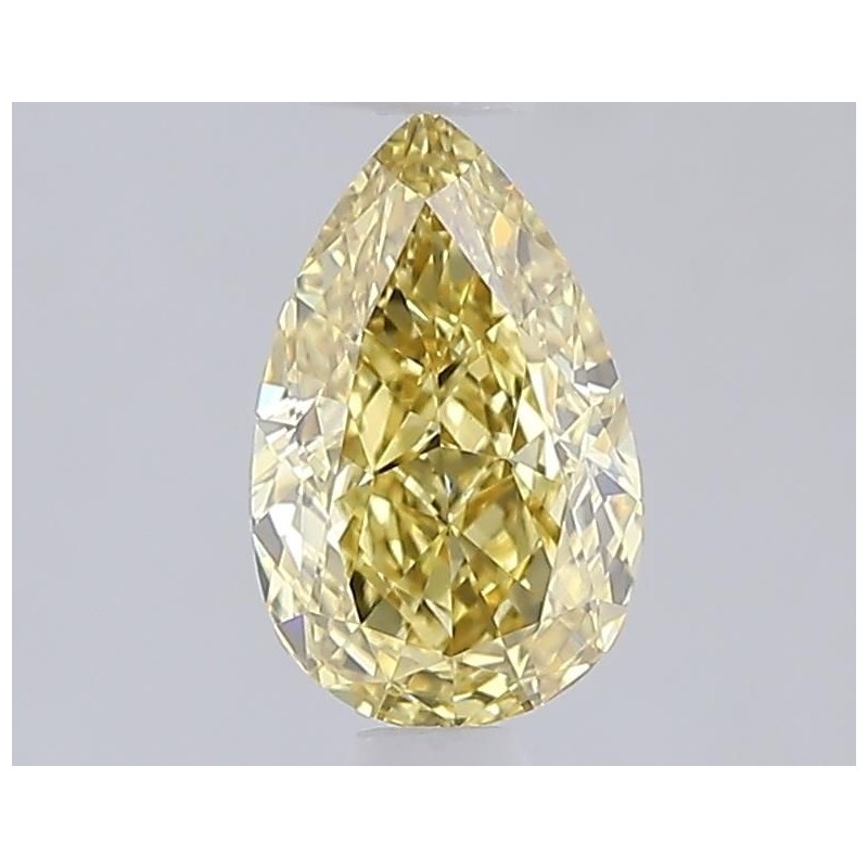 Diament laboratoryjny o barwie fantazyjnej szlif gruszkowy, 1.01ct, VVS2, Fancy Vivid Yellow, IGI LG692564594