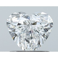 Diament serce, 0.9ct, VVS2, F, GIA 6233794894