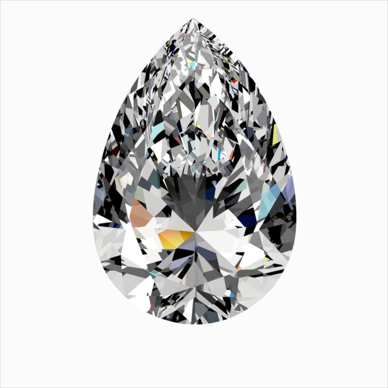 Diament szlif gruszkowy, 0.3ct, VVS1, H, GIA 7548221260