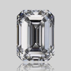 Diament szlif szmaragdowy, 0.7ct, VVS2, F, GIA 1525687809