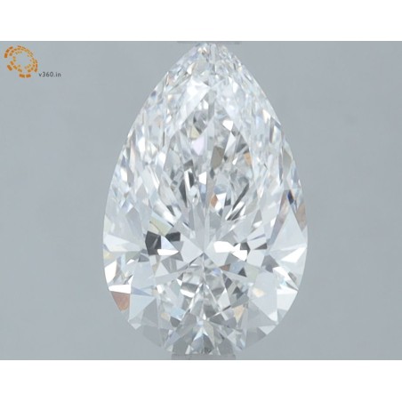 Diament laboratoryjny szlif gruszkowy, 1.57ct, VVS2, E, IGI LG674552676