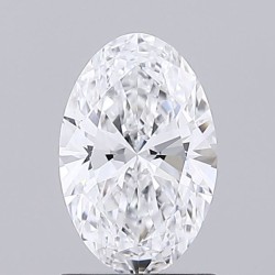 Diament laboratoryjny szlif owalny, 1ct, IF, D, IGI LG720586531