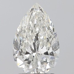 Diament szlif gruszkowy, 2ct, SI2, H, GIA 1528478958