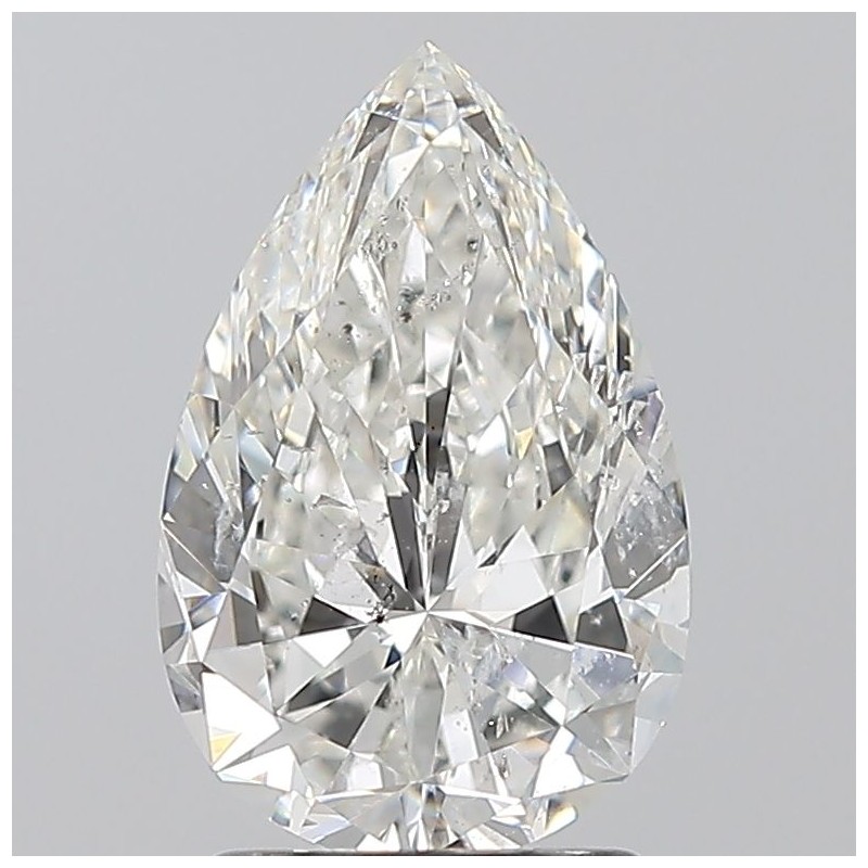 Diament szlif gruszkowy, 2ct, SI2, H, GIA 1528478958