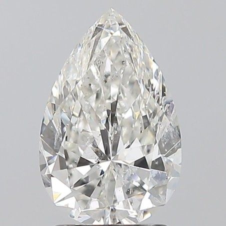 Diament szlif gruszkowy, 2ct, SI2, H, GIA 1528478958