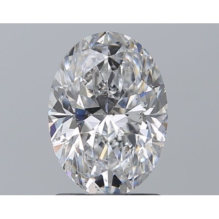 Diament szlif owalny, 1.5ct, SI2, D, HRD 230000122893