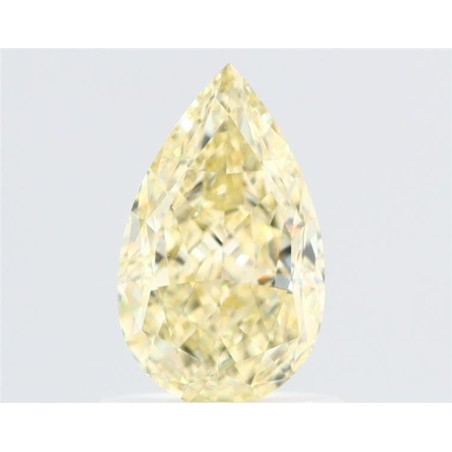 Diament o barwie fantazyjnej szlif gruszkowy, 1.07ct, VS2, Fancy Light Yellow, GIA 2537145508