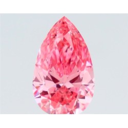 Diament o barwie fantazyjnej szlif gruszkowy, 1.02ct, SI1, Fancy Vivid Pink, GIA 2496744805