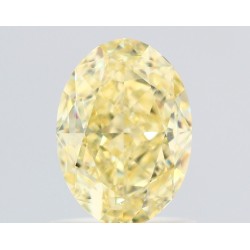 Diament o barwie fantazyjnej szlif owalny, 1.23ct, VS1, Fancy Yellow, GIA 5231727184