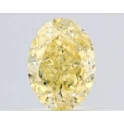 Diament o barwie fantazyjnej szlif owalny, 1ct, VS2, Fancy Yellow, GIA 6237750384