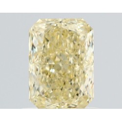 Diament o barwie fantazyjnej radiant, 1.01ct, VS2, Fancy Light Yellow, GIA 5536567380