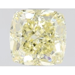 Diament o barwie fantazyjnej szlif poduszkowy brylantowy, 0.8ct, VS2, Fancy Yellow, GIA 5496050411