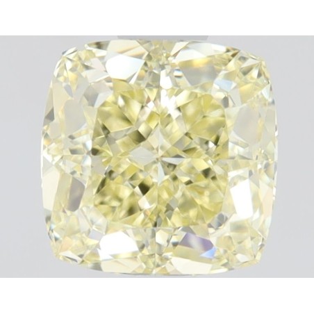 Diament o barwie fantazyjnej szlif poduszkowy brylantowy, 0.8ct, VS2, Fancy Yellow, GIA 5496050411