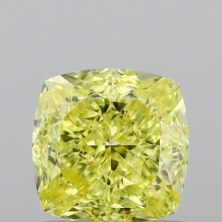 Diament o barwie fantazyjnej szlif poduszkowy brylantowy, 1.01ct, VS1, Fancy Intense Yellow, GIA 2526541513