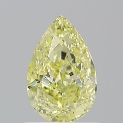 Diament o barwie fantazyjnej szlif gruszkowy, 1.01ct, SI1, Fancy Yellow, GIA 2235776969