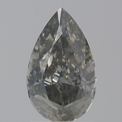 Diament o barwie fantazyjnej szlif gruszkowy, 1.51ct, SI2, Fancy Dark Gray, GIA 5231766046