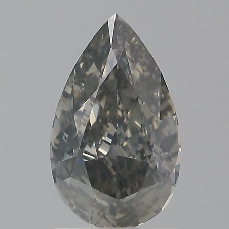 Diament o barwie fantazyjnej szlif gruszkowy, 1.51ct, SI2, Fancy Dark Gray, GIA 5231766046