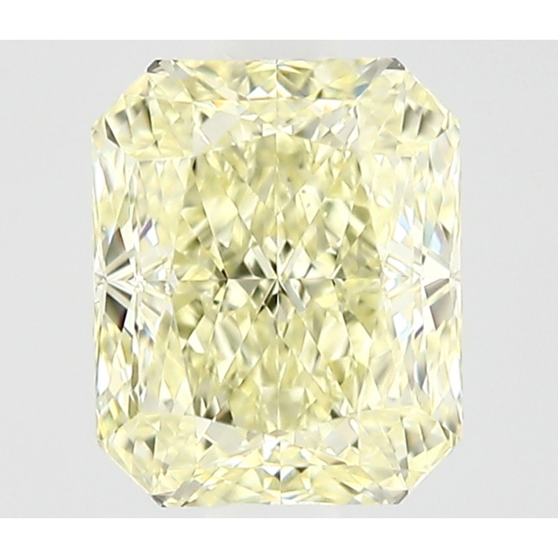 Diament o barwie fantazyjnej radiant, 0.6ct, VS1, Fancy Light Yellow, GIA 7546113927