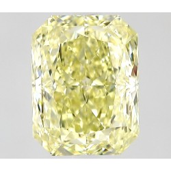 Diament o barwie fantazyjnej radiant, 1.07ct, VVS1, Fancy Light Yellow, GIA 7538861794