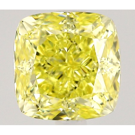 Diament o barwie fantazyjnej szlif poduszkowy modyfikowany, 0.8ct, VVS1, Fancy Intense Yellow, GIA 5536978523