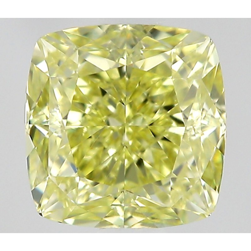 Diament o barwie fantazyjnej szlif poduszkowy modyfikowany, 0.53ct, VVS1, Fancy Yellow, GIA 1537870471