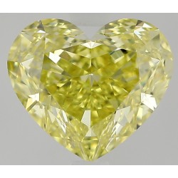 Diament o barwie fantazyjnej serce, 1.02ct, VVS2, Fancy Intense Yellow, GIA 6531773983