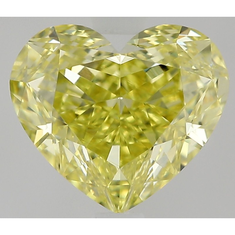 Diament o barwie fantazyjnej serce, 1.02ct, VVS2, Fancy Intense Yellow, GIA 6531773983