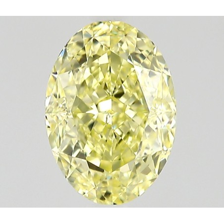 Diament o barwie fantazyjnej szlif owalny, 0.9ct, SI1, Fancy Yellow, GIA 7536967127