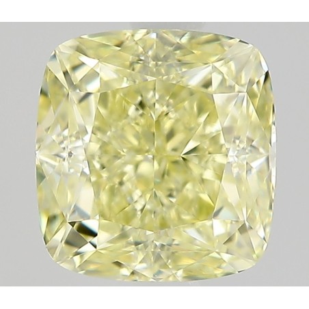Diament o barwie fantazyjnej szlif poduszkowy modyfikowany, 0.8ct, VVS2, Fancy Light Yellow, GIA 6532763865