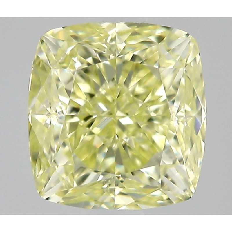 Diament o barwie fantazyjnej szlif poduszkowy modyfikowany, 0.5ct, VVS2, Fancy Light Yellow, GIA 6532858270 Diament o barwie fantazyjnej szlif poduszkowy modyfikowany, 0.5ct, VVS2, Fancy Light Yellow, GIA 6532858270