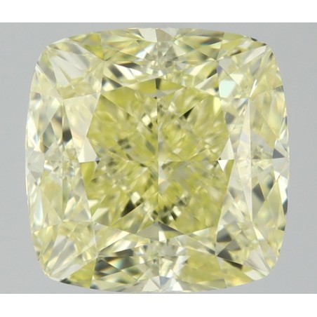 Diament o barwie fantazyjnej szlif poduszkowy modyfikowany, 1.06ct, VVS2, Fancy Yellow, GIA 1547166558