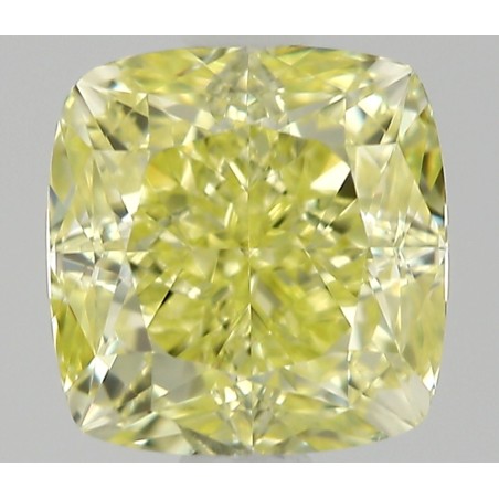 Diament o barwie fantazyjnej szlif poduszkowy modyfikowany, 0.54ct, VVS2, Fancy Yellow, GIA 6531967106