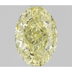 Diament o barwie fantazyjnej szlif owalny, 0.51ct, VVS2, Fancy Light Yellow, GIA 2546056463