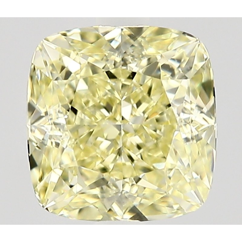 Diament o barwie fantazyjnej szlif poduszkowy modyfikowany, 1.02ct, VVS1, Fancy Yellow, GIA 6545148640