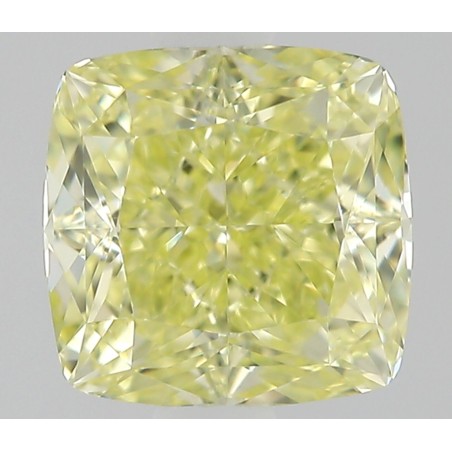 Diament o barwie fantazyjnej szlif poduszkowy modyfikowany, 0.62ct, VVS1, Fancy Yellow, GIA 6541011684