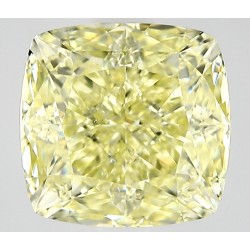 Diament o barwie fantazyjnej szlif poduszkowy modyfikowany, 1.35ct, VS2, Fancy Light Yellow, GIA 6542107705