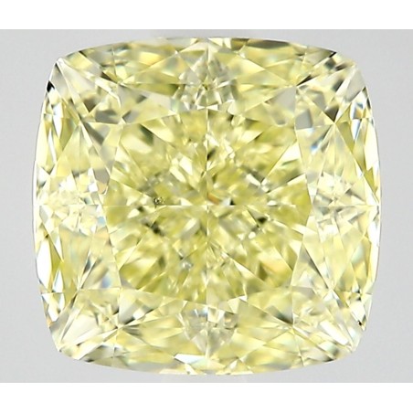 Diament o barwie fantazyjnej szlif poduszkowy modyfikowany, 1.35ct, VS2, Fancy Light Yellow, GIA 6542107705