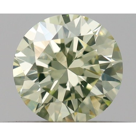 Diament o barwie fantazyjnej szlif okrągły, 0.31ct, VS2, Light Green Yellow, GIA 6495292895