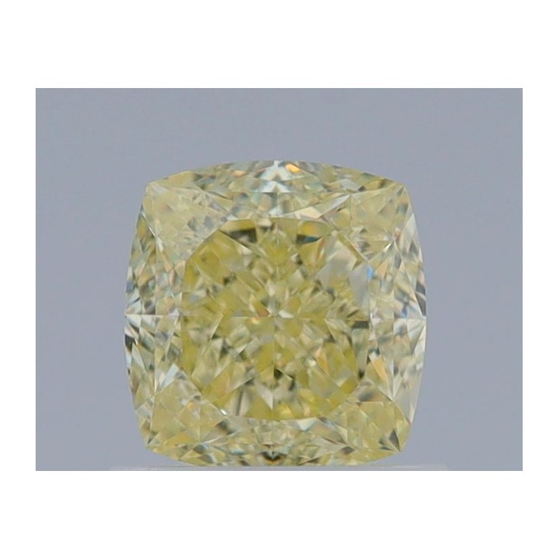 Diament o barwie fantazyjnej szlif poduszkowy modyfikowany, 1.03ct, VS1, Fancy Light Yellow, GIA 2466980533