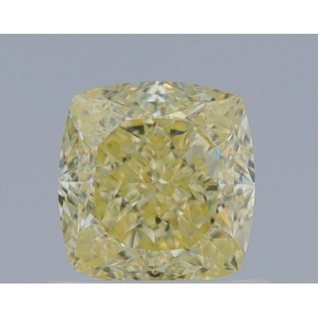 Diament o barwie fantazyjnej szlif poduszkowy modyfikowany, 1.03ct, VS1, Fancy Light Yellow, GIA 2466980533