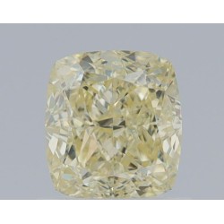 Diament o barwie fantazyjnej szlif poduszkowy modyfikowany, 1.04ct, VVS2, Fancy Light Yellow, GIA 6234031739