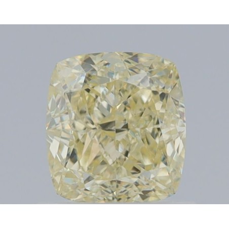 Diament o barwie fantazyjnej szlif poduszkowy modyfikowany, 1.04ct, VVS2, Fancy Light Yellow, GIA 6234031739