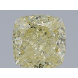 Diament o barwie fantazyjnej szlif poduszkowy brylantowy, 1.16ct, VS1, Fancy Light Yellow, GIA 1463888444
