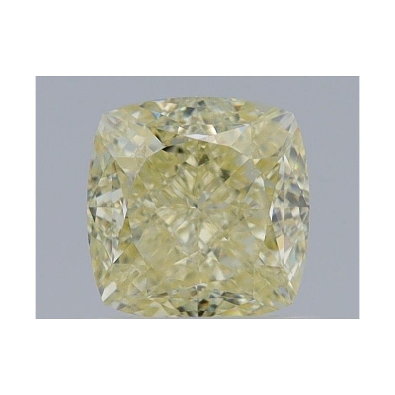 Diament o barwie fantazyjnej szlif poduszkowy brylantowy, 1.16ct, VS1, Fancy Light Yellow, GIA 1463888444