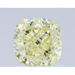 Diament o barwie fantazyjnej szlif poduszkowy modyfikowany, 1.13ct, VS1, Fancy Light  Yellow, GIA 2223753609