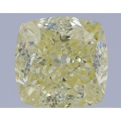 Diament o barwie fantazyjnej szlif poduszkowy brylantowy, 1.19ct, VVS1, Fancy Light Yellow, GIA 6471033964