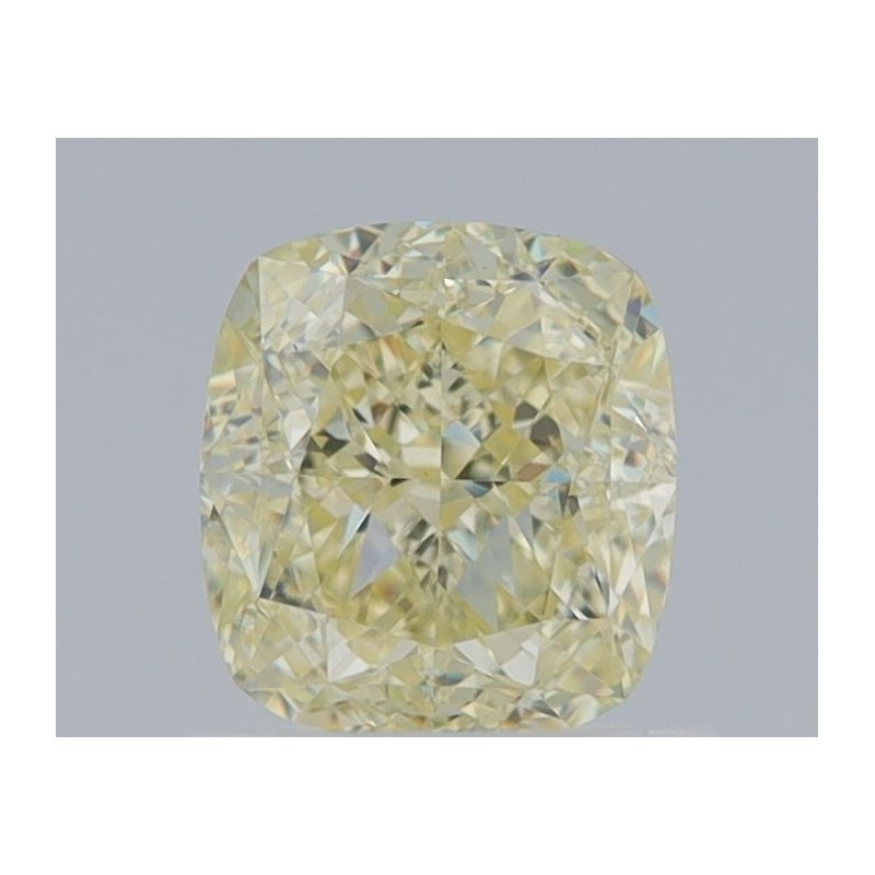 Diament o barwie fantazyjnej szlif poduszkowy modyfikowany, 1.07ct, VS1, Fancy Light  Yellow, GIA 2231076035