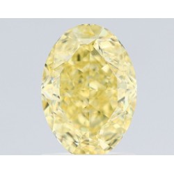 Diament o barwie fantazyjnej szlif owalny, 1.54ct, VS2, Fancy Yellow, GIA 7526622519